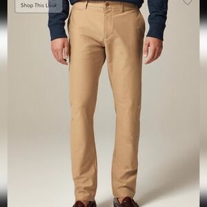 J. Crew Slim Fit Flat Front Stretch 484 Tech Pants Khakis Chinos NWT Size 34x32